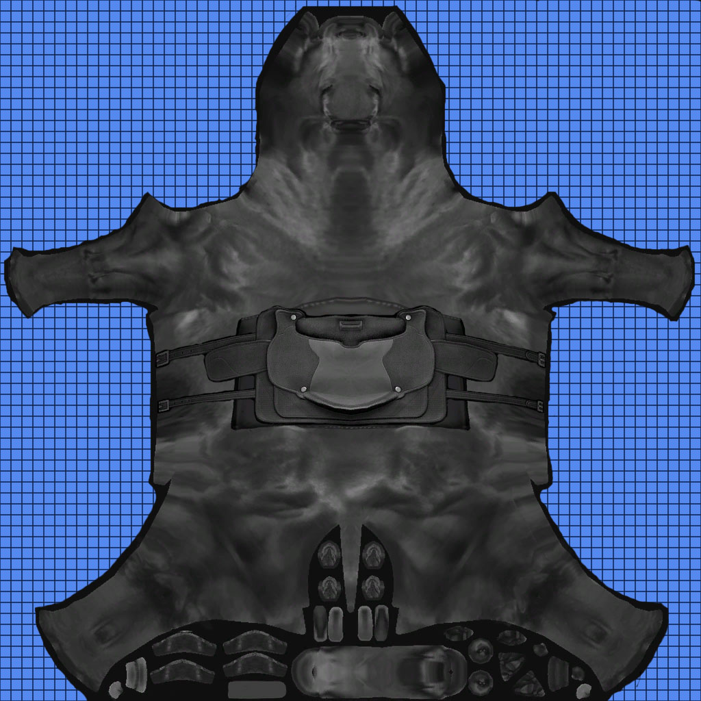 Horse Hide UV Map