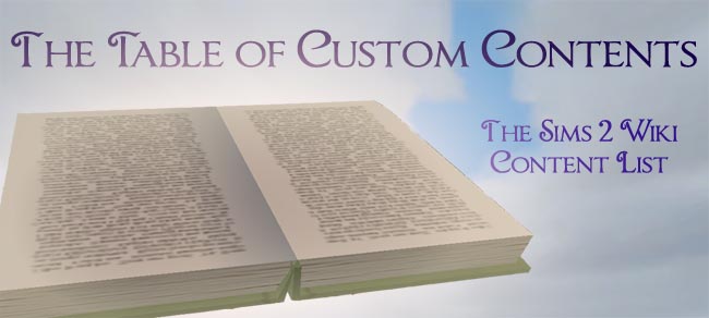 The Table of Custom Contents